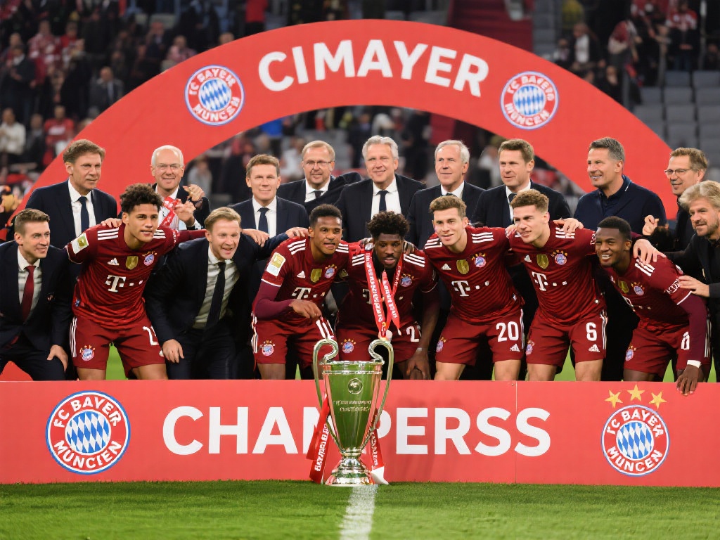 狂欢啤酒雨!拜仁称霸德甲,安联再掀庆功狂潮 此外,拜仁的成功也离不开背后管理团队的支