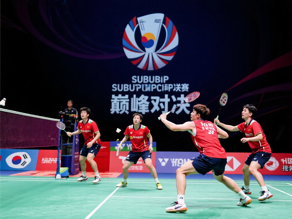 苏迪曼杯巅峰对决:中国队挑战韩国队 4 在羽毛球爱好者的热切期待中,又一场激动人